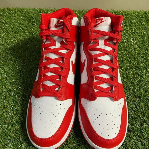 Nike Dunk High Championship White Red Men\'s Sneakers DD1399-106 Size 11.5 NEW main image 5